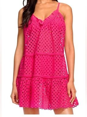 RAMY BROOK Marg Cotton Tiered Minidress